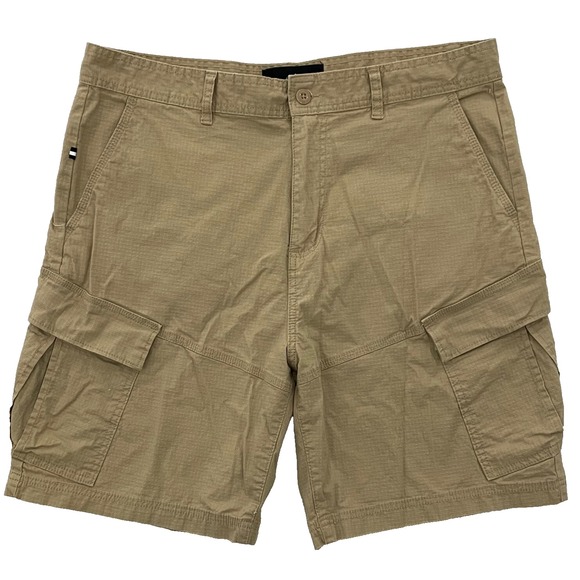 Edgar + Ash Cargo Shorts Ripstop Men's Large Work Flex Beige Outdoors - Picture 1 of 4